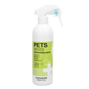 Spray domestique pour dissolvant d'odeurs et de parfums pour animaux de compagnie Spray désodorisant pour litière de chat