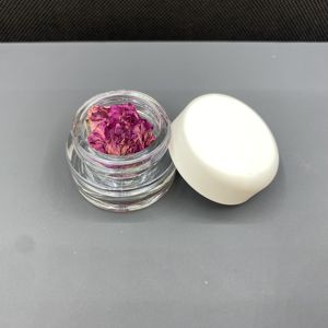 Mini pot en verre transparent de 10 ml avec couvercle sécurité enfant, emballage rond en verre pour le stockage d'huiles médicales et concentrées, capacité de 10 g - Product Image 3
