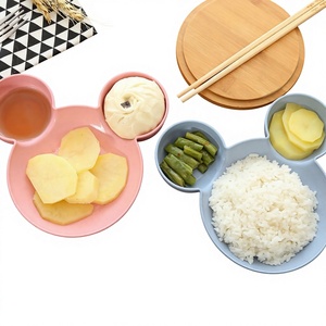 Assiette à compartiments pour enfants, style dessin animé mignon, petite assiette à collation, <span class=keywords><strong>plat</strong></span> à sauce créatif, <span class=keywords><strong>plat</strong></span> à condiments et vinaigre pour la maison - Product Image 1