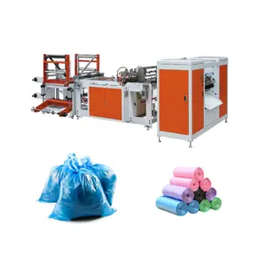 HDPE LDPE PE biyobozunur bez yama taşıma kağıt polietilen çöp T-Shirt plastik alışveriş çantası yapma makinesi kahraman fiyat