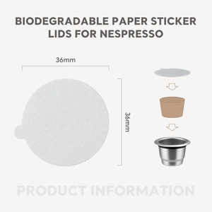 Tapas de papel biodegradables ecológicas para cápsulas de café-Reutilizables Proteger las cápsulas de bloqueos y fácil limpieza - Product Image 5
