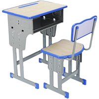 Bureaux et chaises modernes minimalistes en ABS pour élèves du primaire et du collège – Ensemble de bureau d'apprentissage et d'écriture pour la formation scolaire