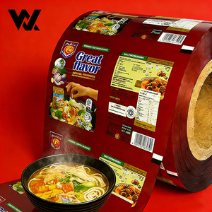 Pellicola per Imballaggio Personalizzata in BOPP per Noodles Istantanei Coreani, Spaghetti e Pasta, per Sacchetti con Chiusura Posteriore - Product Image 1