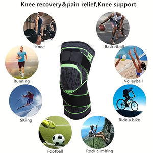 Rodillera suave de alta calidad, rodilleras de soporte de compresión de un color para deportes - Product Image 3