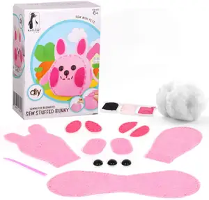 批发散装活动艺术项目配件迷你动物复活节兔子儿童感觉为孩子缝制 diy 工艺工具包