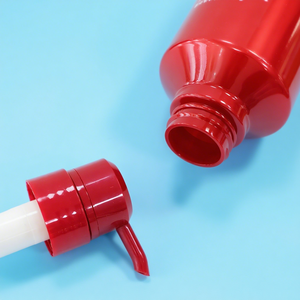 Hot bán sang trọng màu đỏ Trung Quốc fillable Chai nhựa PET cho chăm sóc tại nhà chăm sóc cá nhân dầu gội Gel tắm Kem dưỡng da - Product Image 4