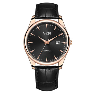 Reloj de Cuarzo de Negocios con Esfera Grande para Parejas, Resistente al Agua, con Correa de Cuero Genuino, Calendario y Cronómetro, Relojes de Cuarzo Populares al por Mayor - Product Image 5