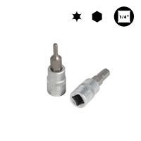 Kit d'outils pour vélo 2-25 Nm 1/4 pouce 15 pièces Douilles hexagonales Torx/étoile Barre d'extension Clé dynamométrique pour réparation de vélo