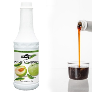 Concentrado de té de ciruela verde Longjing al mejor valor, sabor a polvo de fruta Natural para batidos, botella de ingredientes Boba saludables - Product Image 1