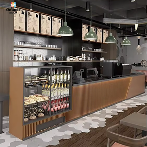 Muebles de Barra para Cafetería Modernos, Duraderos, Impermeables, Ecológicos, con LED, Materiales Personalizables para Interiores Comerciales - Product Image 2
