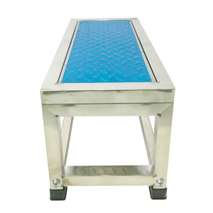 Taburete de pie de <span class=keywords><strong>monocapa</strong></span> de un solo paso para desmontar pacientes examinadores antideslizantes de acero inoxidable para muebles médicos de Hospital de 2, 2, 1 unidad - Product Image 5