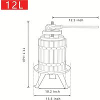 Draagbare Hydraulische Wijnpers Voor Wijndruif Apple Juicer Machine Handmatige Houten Mand Wijnpers
