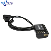 Adaptateur D-TAP Câble à ressort vers batterie factice DMW-BLK22 Coupleur CC DMW-DCC17 pour appareils photo Lumix S5 DC-S5K