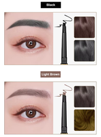 Stylo bille rétractable double tête de haute qualité, sans logo, étanche, résistant à la transpiration, longue durée, fin, noir, à base de plantes et sans produits chimiques