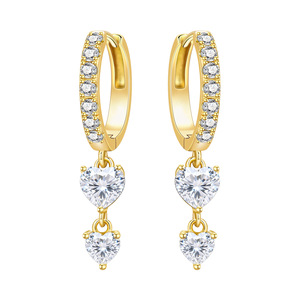 Los pendientes de oro en forma de corazón son el regalo perfecto para una chica, y también una opción ideal para un regalo de aniversario o cumpleaños. - Product Image 6