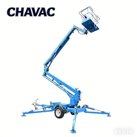 Promotion : Grue à flèche télescopique pliable de 10-24 m, montée sur remorque, grue de levage à flèche