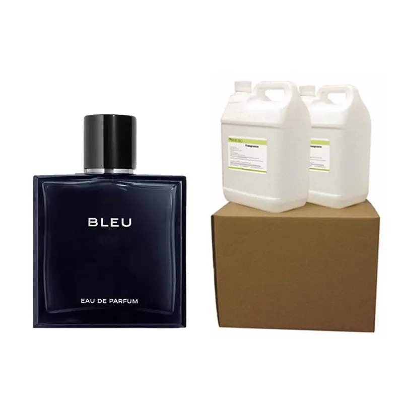 Bleu óleo de fragrância, combinado com perfume de marca, óleos perfumados concentrados para fazer o perfume, mistura com álcool