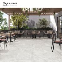 Buildgres Beige Porzellanfliesen 600x600mm 10/20mm Dick Modernes Design für Außenbereiche Restaurants Freizeitbereiche Verschleißfeste Fliesen