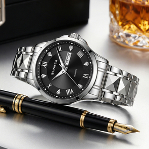 <span class=keywords><strong>Montres</strong></span> pour hommes LIGE ST6727, cadran de 40 mm, <span class=keywords><strong>montre</strong></span> analogique <span class=keywords><strong>à</strong></span> quartz en acier inoxydable pour hommes, date, semaine, étanche, <span class=keywords><strong>montre</strong></span>-bracelet classique + <span class=keywords><strong>boîte</strong></span> cadeau - Product Image 4