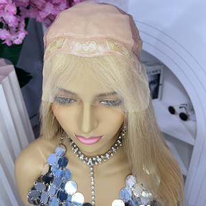 Perruque juive Light <span class=keywords><strong>Bronde</strong></span> en cheveux humains vierges européens bruts, Lace Front HD, sans nœuds, sans colle, Sheitel de qualité médicale, respirante - Product Image 5
