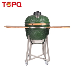 TOPQ-asadores de carbono verde <span class=keywords><strong>para</strong></span> parrilla, 20 pulgadas, kamado - Product Image 4