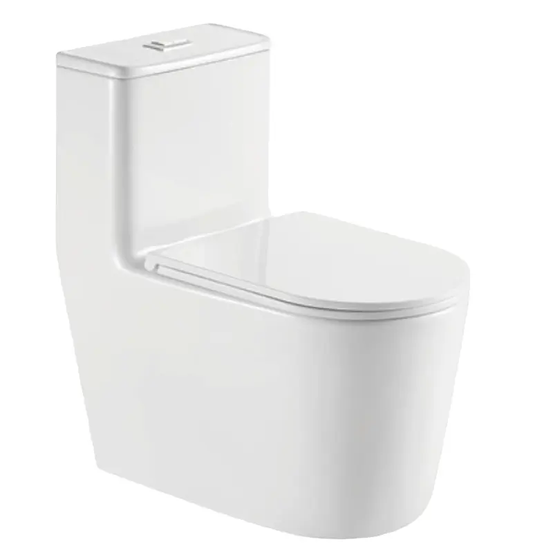 Yüksek kaliteli sıhhi tesisat zemin monte seramik su dolap gömme kase banyo Commode parça sifon tuvalet