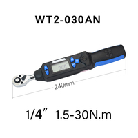 Outil de haute précision 1/4, 1-30nm, réparation de voiture, vélo, clé à cliquet réglable, clé dynamométrique à affichage numérique