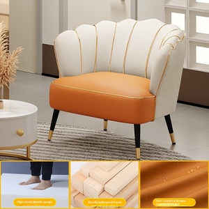 Poltrona Moderna di Lusso in Tessuto Tecnico, Divano Monoposto per Soggiorno, Camera da Letto e Balcone - Product Image 3