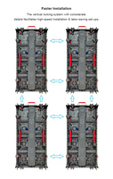 Etapa de Evento de aluminio fundido a presión P3.91 500x50 0/500x1000mm Led Video Wall Fondo al aire libre Alquiler de paneles de pantalla Led