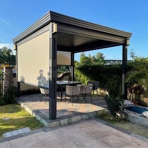 Pergola à lames orientables en aluminium sur mesure, gazebo motorisé pour projets commerciaux et résidentiels - Product Image 4