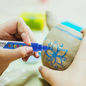 Pennarelli a inchiostro indelebili con <span class=keywords><strong>pennarello</strong></span> a vernice impermeabile permanente a base di olio colorato per legno/pietra - Product Image 5