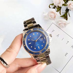 Montre de plongée bicolore en acier inoxydable pour hommes, montre à quartz multifonction avec affichage de la date, montre de luxe décontractée pour hommes - Product Image 3