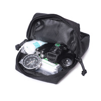 Pochette d'accessoires de camping en plein air découpée au laser avec fermeture éclair, sac de rangement suspendu multi-compartiments, organisateur d'outils EDC