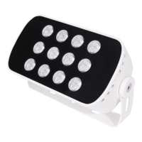 Projecteur LED extérieur IP65 RGBW 30W 48W AC220V/DC24V/DC48V, large plage de température de fonctionnement