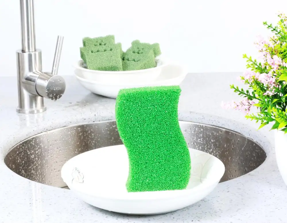 Kitchen household Sponge economical silicone scrubber multifunction custom made new products kitchen magic sponge