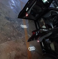 Projecteur de porte de voiture LED HD authentique Audi, lumière de bienvenue avec logo Quattro, lampe fantôme, kit de rétrofit pour A3 A4 A5 A6 A7 A8 Q3 Q5 Q7 Q8