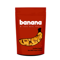 Impression personnalisée en plastique lyophilisé framboise pêche melon mangue plantain mûre chips de banane snacks sacs d'emballage