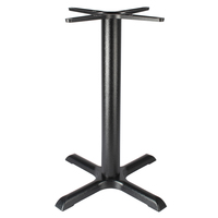 Pied de table industriel en fonte noire, style rétro antique, robuste, pour mobilier de bar, restaurant, salle à manger, café, bistrot