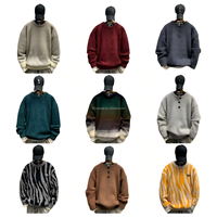 Pull tricoté personnalisé à col rond pour homme, motif floral, chaud et coloré, prix de gros, vente chaude