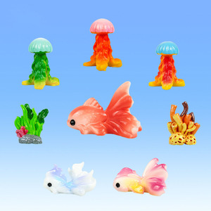 Realistico eco-friendly resina di vita marina decorazione nuovo modello mondo subacqueo figurina meduse pesce corallo per vivere nel Patio - Product Image 6