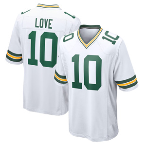 Jerseys de fútbol de Green Bay para hombre 10 Love 1 Micah Parsons 0 Matthew Golden 4 camisas cosidas transpirables - Product Image 5
