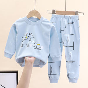 Stock Clearance Kids <b>Toddler</b> <b>Boys</b> Pajamas 2 Piece Pjs Top and Pants Set 100% Cotton Sleepwear Nightwear Kids <b>Boys</b> - Product Image 3