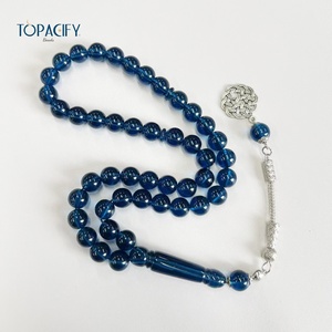 <span class=keywords><strong>Rosario</strong></span> Musulmano <span class=keywords><strong>Turco</strong></span> Premium a Cilindro, 45 Perle da 10mm, Masbaha Subha Islamica, Tasbih Tasbeeh, Perle di Preghiera in Resina Bachelite - Product Image 2