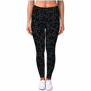 Women's <b>Yoga</b> <b>Leggings</b> Floral Print Spandex/Polyester Anti-Bacterial Quick Dry Fitness Pants - Product Image 1