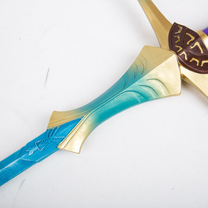 Legend Zelda Twilight Princess Cosplay Props 'Tears Kingdom' Master Sword Armor Metal tallado Comic Con Crafts Material de resina - Product Image 3