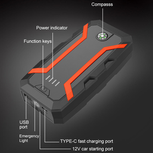 Démarreur de Voiture Portable <span class=keywords><strong>Professionnel</strong></span> 12V 1000A (Valeurs de crête) 10000mAh, Batterie d'Urgence, <span class=keywords><strong>Booster</strong></span> de Batterie, Power Bank, Kit de Démarrage de Voiture - Product Image 3