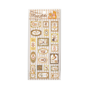 สติกเกอร์ 1 ชิ้นต่อแพ็ค ชุดแสตมป์สตอรี่ สติกเกอร์ฟอยล์ลายนูน สไตล์ยุโรป วินเทจเบาๆ สำหรับตกแต่งการ์ด DIY ของขวัญ ซีลสติกเกอร์ - Product Image 5