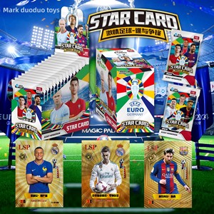 <span class=keywords><strong>Caja</strong></span> Sorpresa de Cartas de Estrellas de Fútbol, Cristiano Ronaldo y Neymar, Juguete para Fanáticos, Colección de Lujo en Papel - Product Image 2