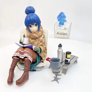 YMJ 12cm Anime <span class=keywords><strong>Yuru</strong></span> Shima Rin PVC figurine décontracté Camp DX Figurine à collectionner modèle poupée jouet - Product Image 3