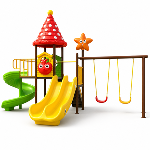 Oferta Especial: Columpios para Niños Pequeños, Juegos Infantiles, Equipos de Juegos al Aire Libre, Toboganes de Plástico para Niños, para Casa, <span class=keywords><strong>Parque</strong></span>, Escuela - Product Image 3